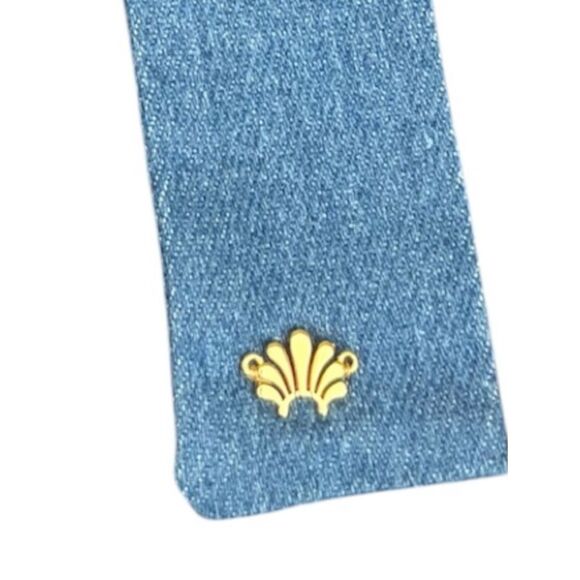Lele Sadoughi LIGHT BLUE DENIM ANTOINETTE HAIR BOW BARRETTE/CLIP NWT Preppy main image 9